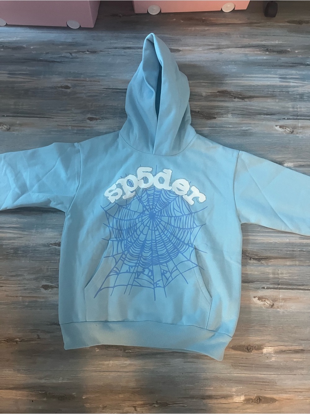 Blue spider hoodie